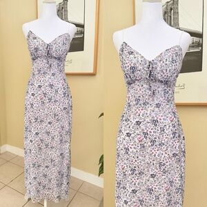 No Comment Floral Spaghetti-Strap Maxi Dress Size XL